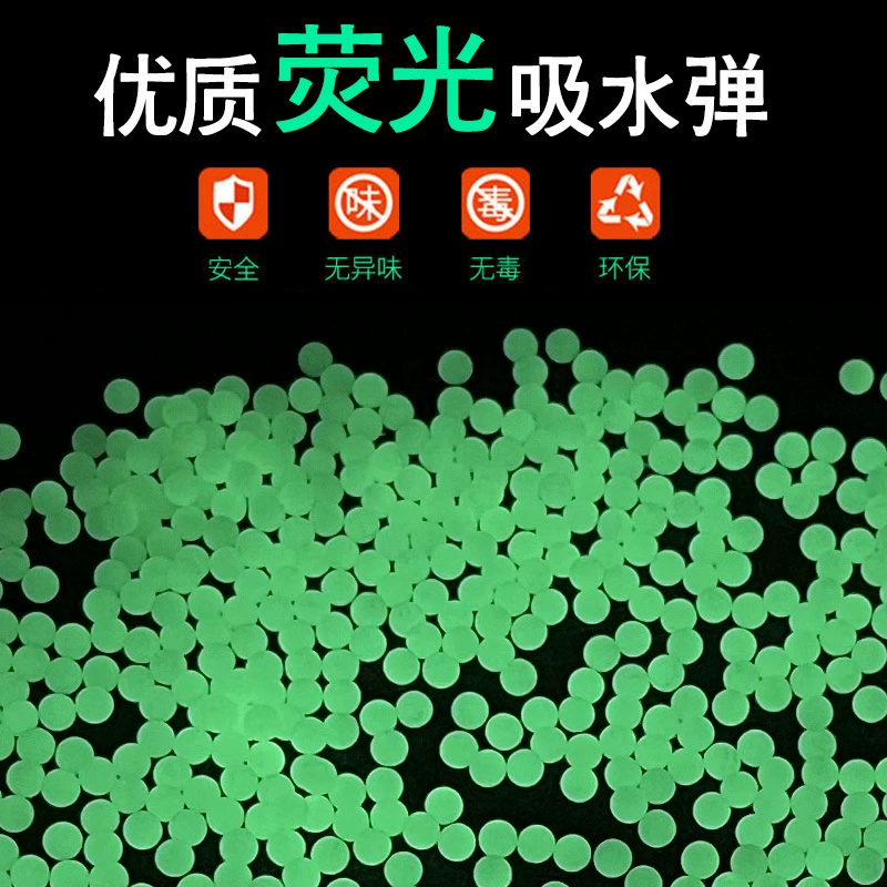 Luminous Water Bombs 7-8mm Water Bombs Crystal Bombs Tracking Fluorescent Ejection Bubbles Large Beads Factory Direct Sales Wholesale