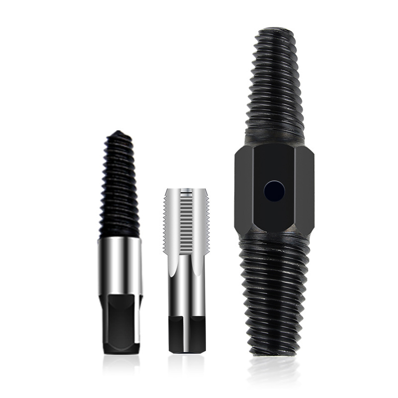 Válvula de ángulo universal de alta dureza, extractor de rotura de alambre, juego en caja de 5 piezas, extractor de rotura de alambre de grifo de 4 puntos y 6 puntos para uso doméstico