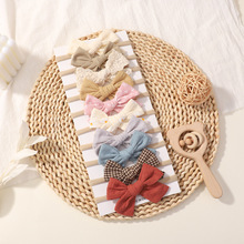 亚马逊秋冬婴幼儿柔软弹力无痕发带 欧美宝宝蝴蝶结头带发饰3791