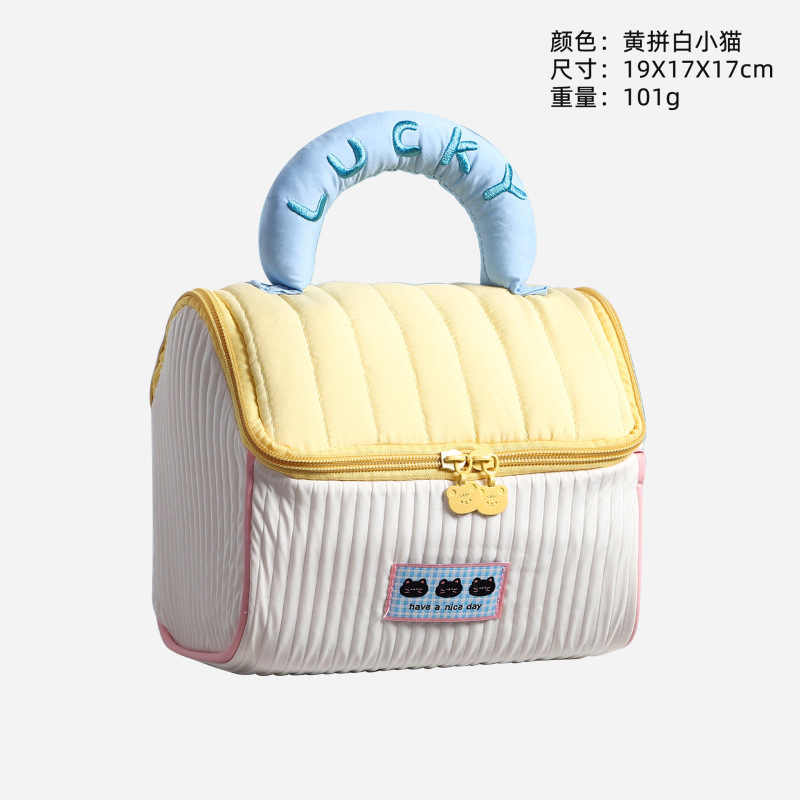 かわいいハウス化粧品バッグ大容量キャビンポータブル収納袋結婚式満月お土産収納袋|undefined