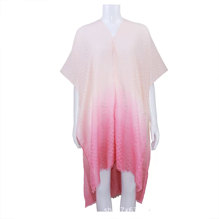 (Cross-border trading), summer thin cloak, hand painting, gradient