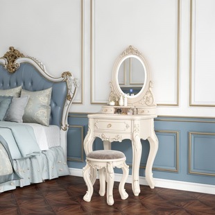 European Style Dressing Table Bedroom Small Apartment Dressing Table Multifunctional Modern Simple Dressing Table Luxury Princess Makeup Table