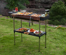 户外时光烧烤炉家用烧烤架户外烧烤炉子便携式木炭烧烤工具碳烤炉