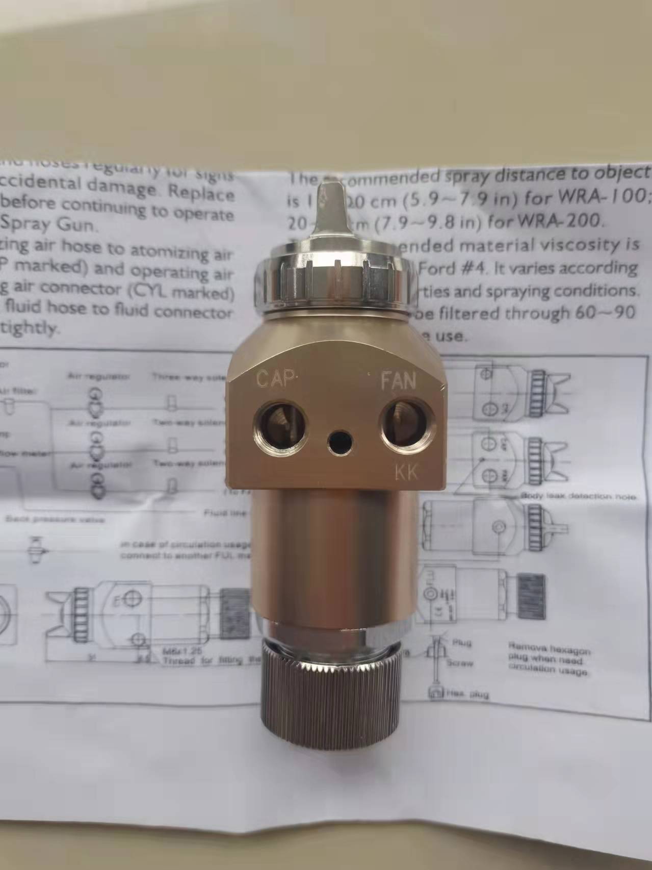 原装低压自动喷枪WRA-101油漆喷枪WRA101往复机机械手专用喷漆枪