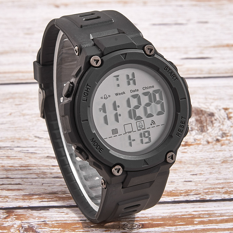 Nuevo al aire libre montañismo deportes reloj de alarma reloj electrónico de moda reloj electrónico multifuncional de moda de los hombres reloj electrónico al por mayor