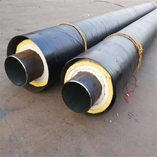 Steel sleeve steel steam insulation steel pipe seamless inside and outside spiral steel sleeve steel steam pipe rock wool insulation steel pipe