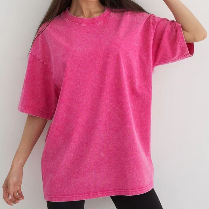 Comercio exterior europeo y americano camiseta de manga corta para hombres de verano nuevo cuello redondo suelto sobretamaño americano retro in-mode chaqueta