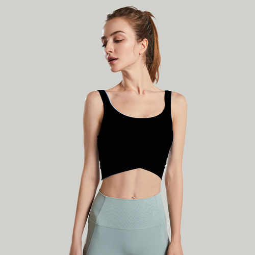  summer new beautiful back sports bra running shockproof elastic yoga vest high intensity sports bra for women