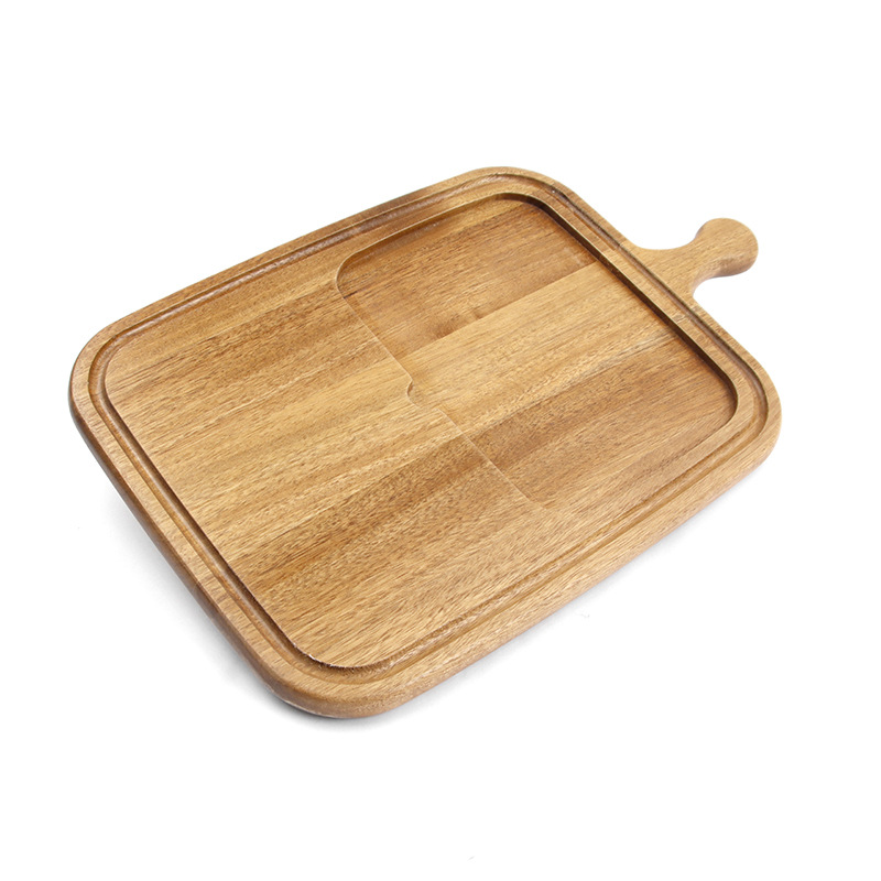 Junta de corte de madera con mango creativo tablero de filete conveniente con fregadero de flujo tablero de verduras domésticas tablero de alimentos suplementarios de frutas y verduras