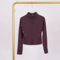Eggplant purple short jacket