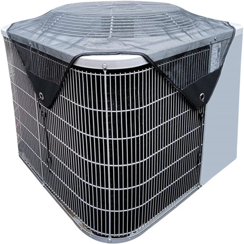 Cross-border Outdoor Air Conditioner Cover, Black Thickened Breathable Mesh Net for Cooling Fans—In Stock, Wholesale Air Conditioner Protective Covers