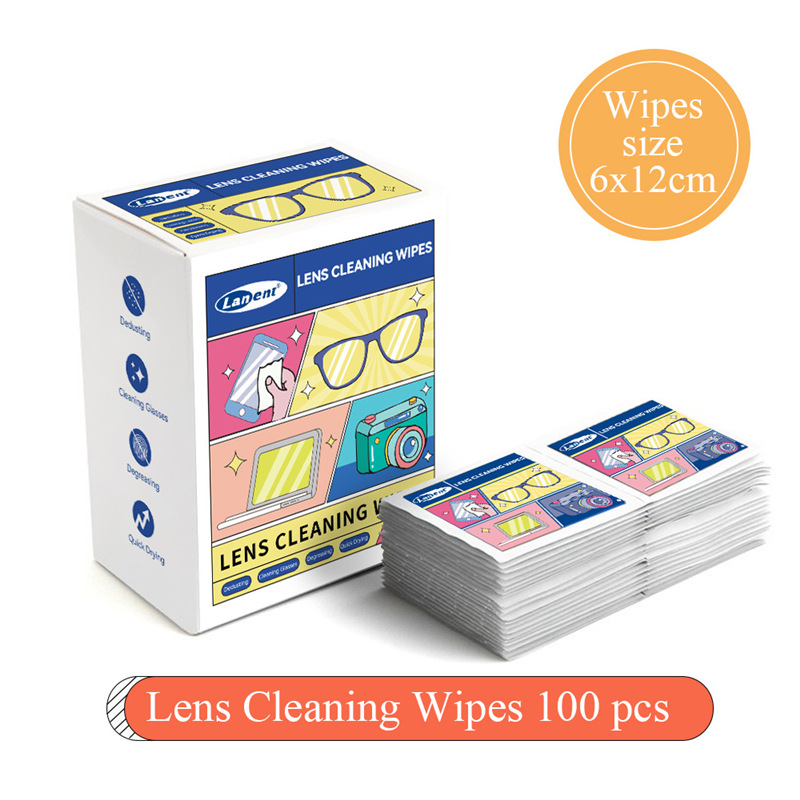 Toallitas húmedas para gafas, toallas húmedas de limpieza desechables anti-fog para pantallas de teléfonos móviles, toallas de limpieza de lentes de lentes