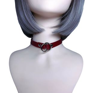Foreign trade wholesale reverse choker can tighten, suffocate and pull, punk style jewelry men's collar women's niche neckband