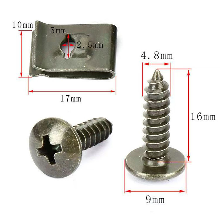 Car screw base U-shaped gasket car modified interior fender bumper…