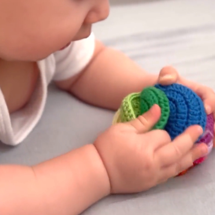 Crochet combinado patrón crochet juguete patrón sensorial bola dedos juguetes patrón crochet regalo de bebé