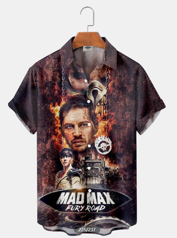 Tendencia de la moda para hombres Camisa de manga corta hawaiana Camisa estampada digital 3D Estilo explosivo transfronterizo de Amazon