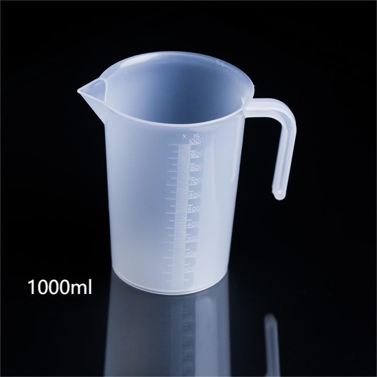 Taza de medir Taza de precipitados con asa Taza de escala doméstica de grado alimenticio Taza de medición comercial Taza de medición de plástico con escala para cocina