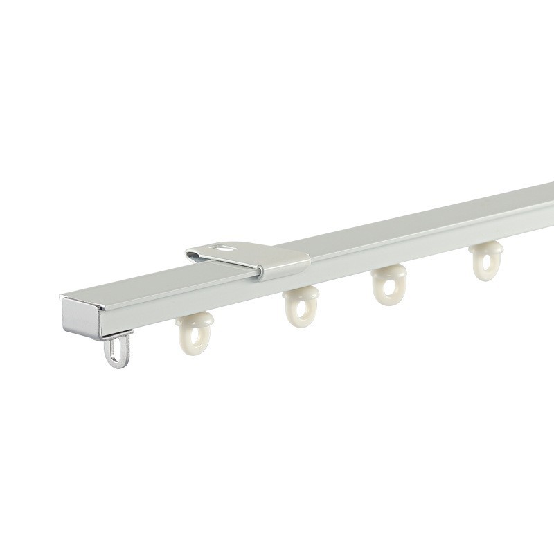 aleación de aluminio gruesa silenciosa cortina galvanizada rieles Roma barra de cortina lateral monorril deslizante Keqiao al por mayor rieles recto