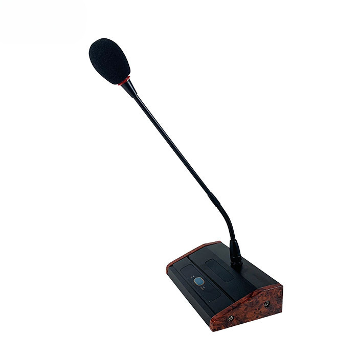 Micrófono de radio de conferencia por cable, disco de escritorio, micrófono de grito para conferencia, radio pública dedicada