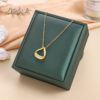 Necklace stainless steel, small design chain for key bag , 2023 collection, 18 carat white gold, simple and elegant design, trend of season