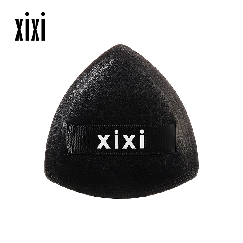 Triangular Makeup Sponge (xixi), Soft Thick Base Puff, Black, Hand-strap Compact
