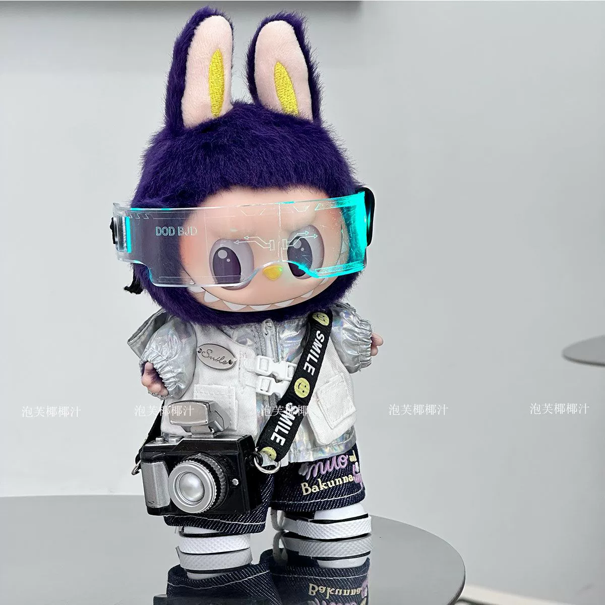 Одежда для куклы Labubu 17 см, одежда для кукол первого и третьего поколения, стоячая одежда для кукол Xiaomi Milan, виниловая одежда для кукол, модный лазерный костюм