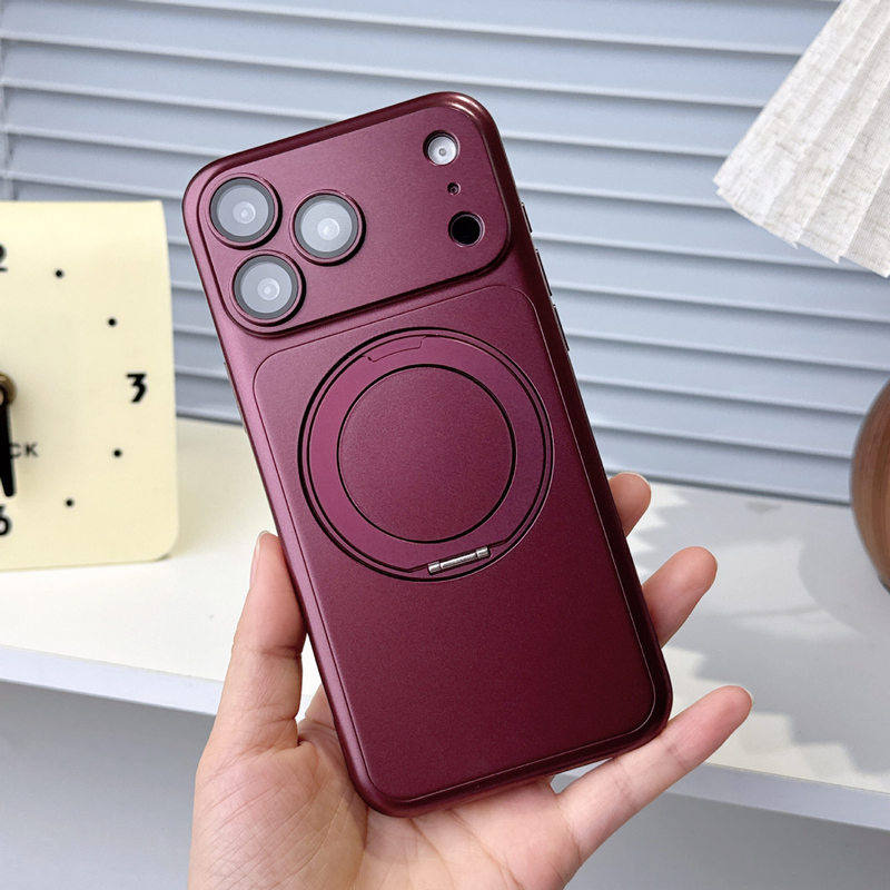 360-degree rotating stand case suitable for iPhone 18 Pro Max, full-cover case for Apple 17 Pro with a premium matte finish