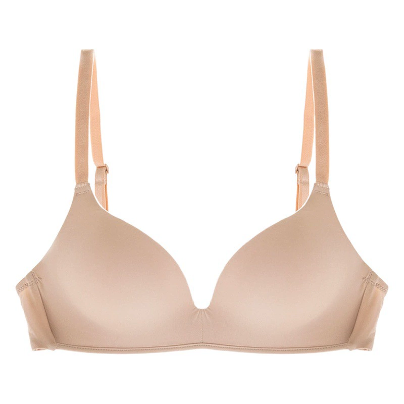 Тонкое бесшовное нижнее белье в японском стиле, Женский беспроводной бюстгальтер с пуш-ап на маленькой груди, студенческий тонкий бюстгальтер с треугольной чашкой для сна