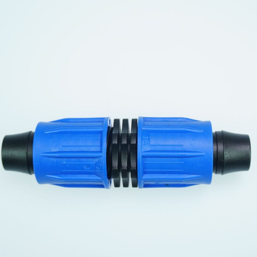 Capas azules 16PE tubo de bloqueo directo a través de la prevención de caída automática rotación atomizador micro boquilla de goteo tubo de riego por goteo