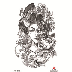 Small full arm tattoo sticker, waterproof, sweatproof, realistic tattoo sticker, stylish and beautiful geometric shape decorative style