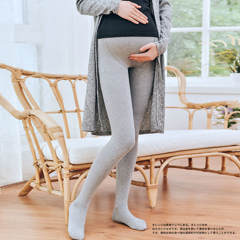 임산부 스타킹 봄 가을 얇은 임신 기간 배 지지 팬티스타킹 플러스 벨벳 레깅스 가을 겨울 아우터웨어 베이지