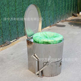 自动打包矿用不锈钢集便器避难硐室集便器脚踏式真空打包马桶