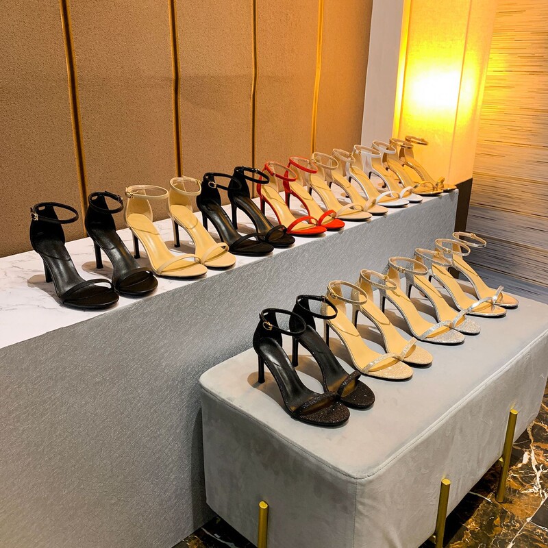 2025 Spring Summer Autumn Casual Internet Popular Sexy Stiletto Heel High Heels Open Toe Sandals with Stiletto Heel for Women