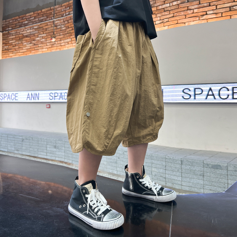 Schnelltrocknende Shorts mit fünf Unterteilungen für Jungen 2024 neuer Sommertrend für coole, lockere, dünne Hosen für Kinder_voghion.com