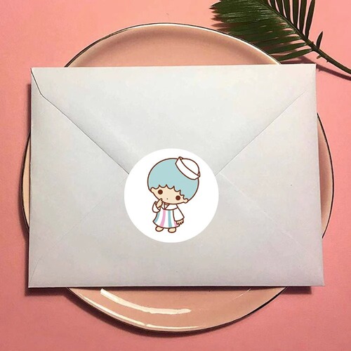Cute Sanrio Stickers Phone Decoration Cartoon Small Pattern KT Cat My Melody Cinnamoroll Sealing Stickers Reward Stickers