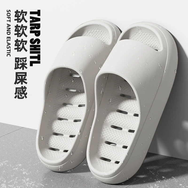 Летние парные тапочки из ЭВА, нескользящий дезодорант для ванной, летние бытовые протекающие домашние тапочки с вырезами