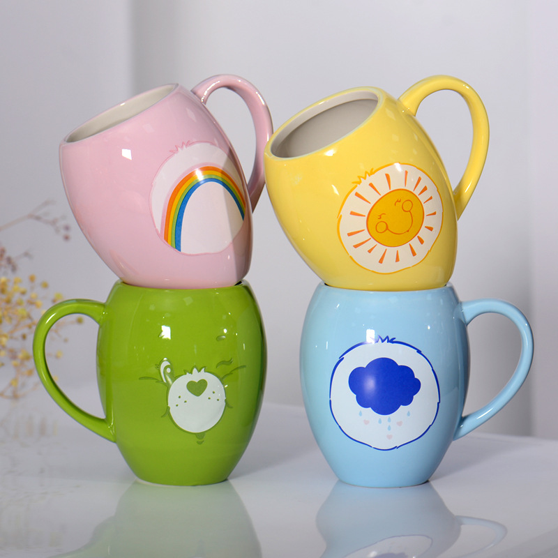 ins diseño coreano Snoopy casa taza de agua 3D cerámica estereoscópica taza de café taza de leche de desayuno