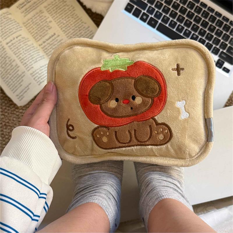 충전식 전기 온수 찜질팩 플리스 손난로 복부 찜질용