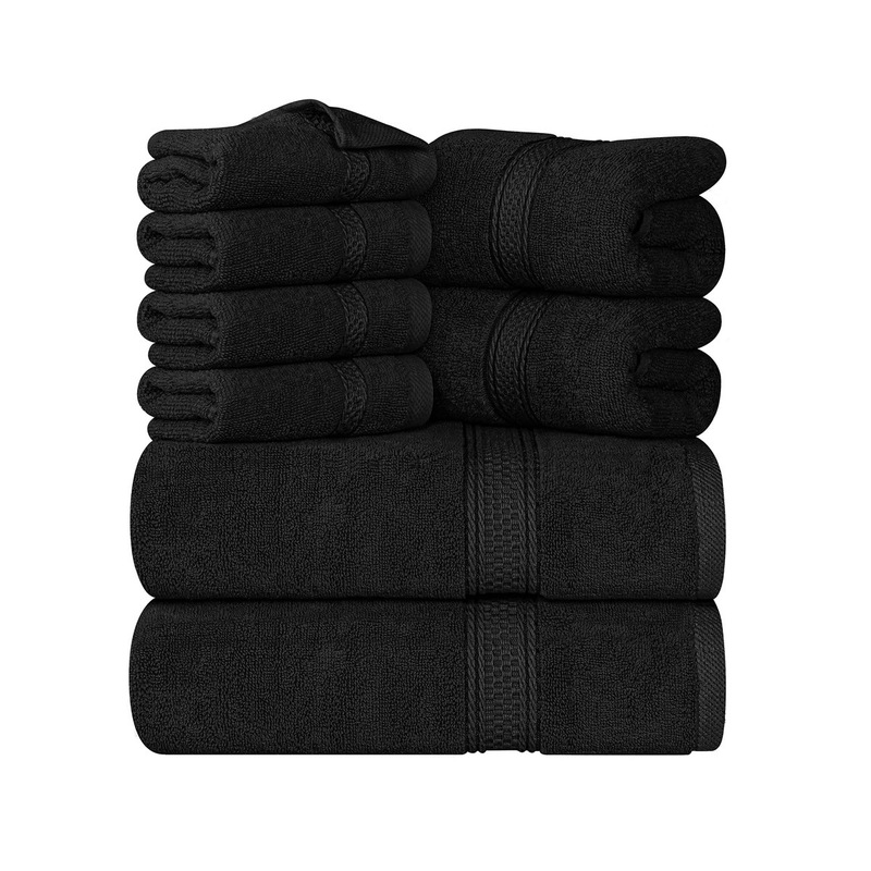 Cross-Border Hot Selling Amazon Bath Towel 8-Piece Set 100% Cotton High Absorbent Towel, Suitable for Bathroom Cross-Border Hot Selling Amazon Bath Towel 8-Piece Set 100% Cotton High Absorbent Towel, Suitable for Bathroom