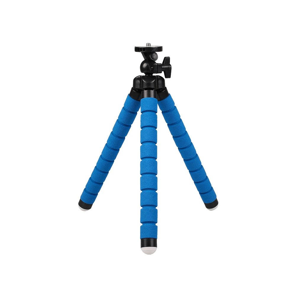 Octopus phone tripod portable, sponge-leg mini tripod with Bluetooth remote, 18×4×4 cm