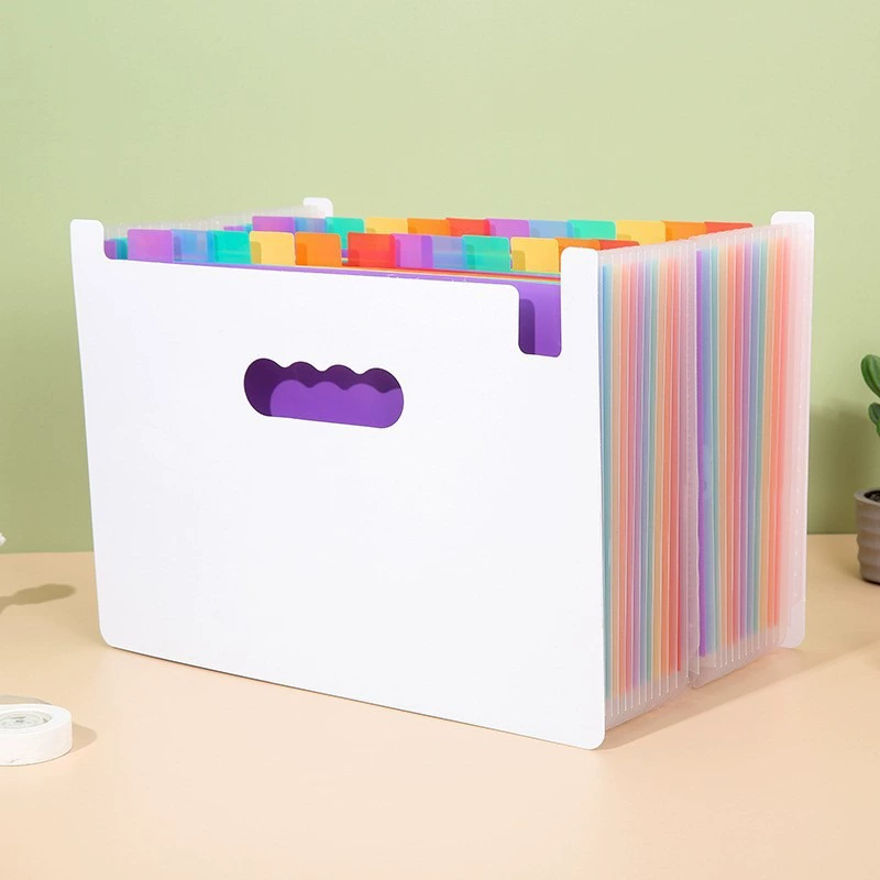 Rainbow organ, multilayer organizer bag for folders, table storage bag, new collection, classification