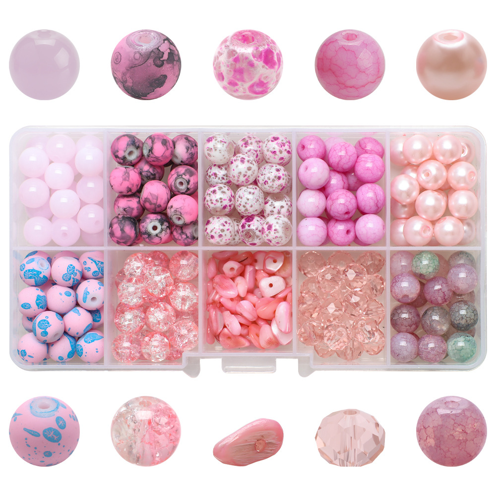 1 Set Diameter 8mm Glass Irregular Round Beads display picture 33