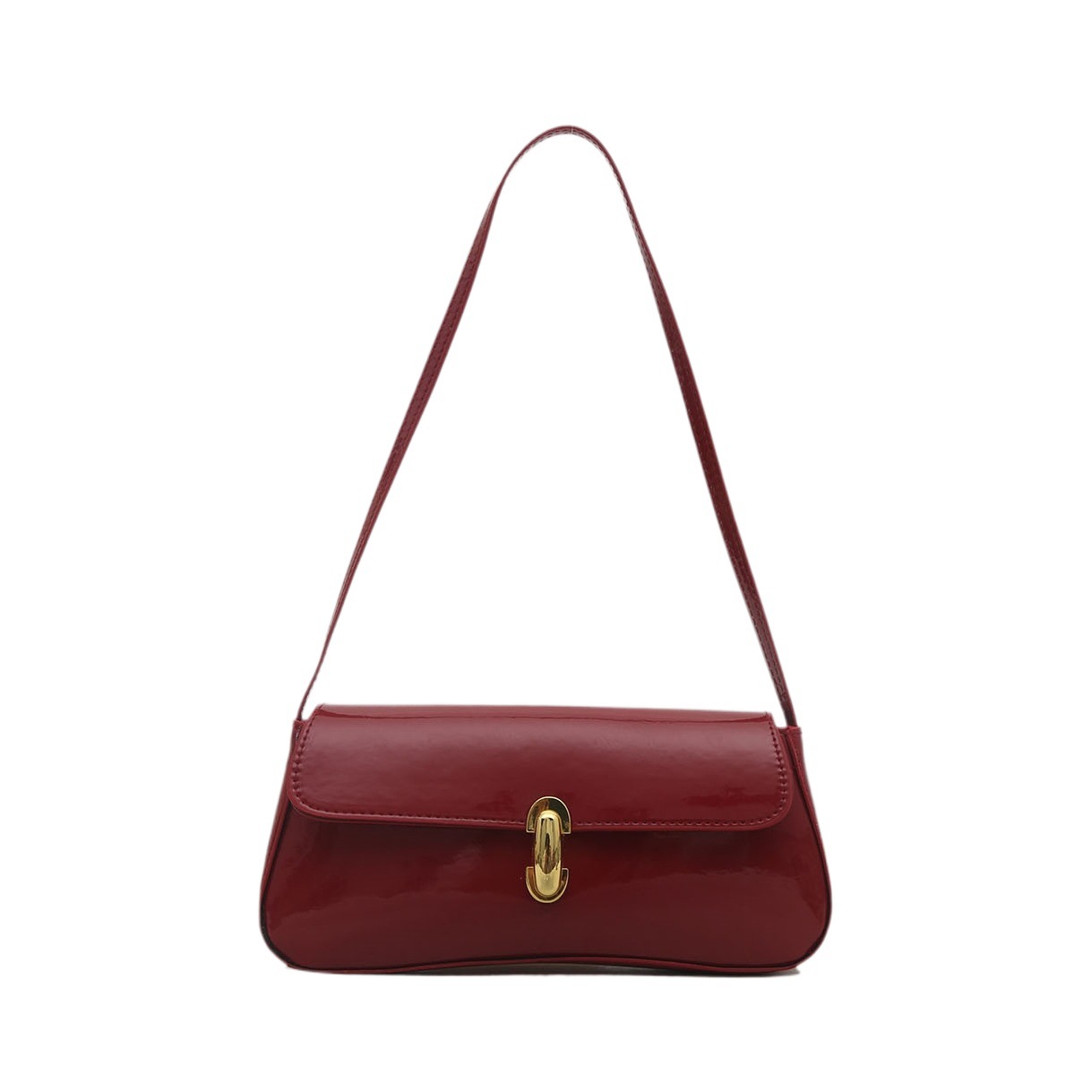 Borsa baguette a spalla elegante stile francese per donna_voghion.com