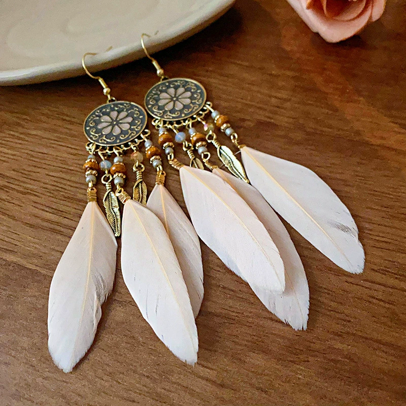 Ethnic earrings, boho style, high-end, ethnic style