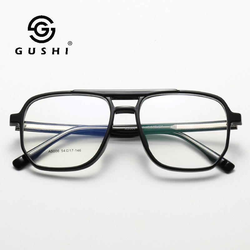 Double Center Beam Glasses Tr Metal Fashion Myopia Glasses Frame Men's Factory Wholesale Simple Versatile Trendyy Glasses Frame Women