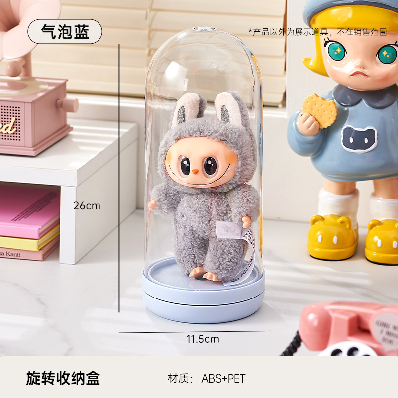 萌え粒ブラインドボックス展示ボックス蓋付き防塵大容量回転手作り収納ボックス家庭用多層透明展示棚|undefined