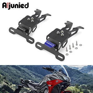 Подходит для Yamaha MT09 Tracer9 GT + FJ09, модифицированный держатель номерного знака с коротким хвостом, держатель номерного знака мотоцикла