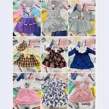 外贸patpat童装连衣裙 品牌儿童衣服尾货杂款库存批发 kids dress
