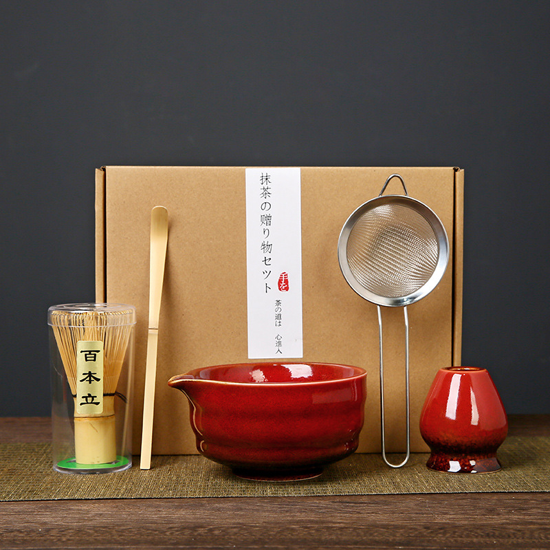 Japonés Matcha tazón Matcha túnica canción té herramientas de pedido taza de té de cerámica taza de té mezclador Matcha cepillo taza de té