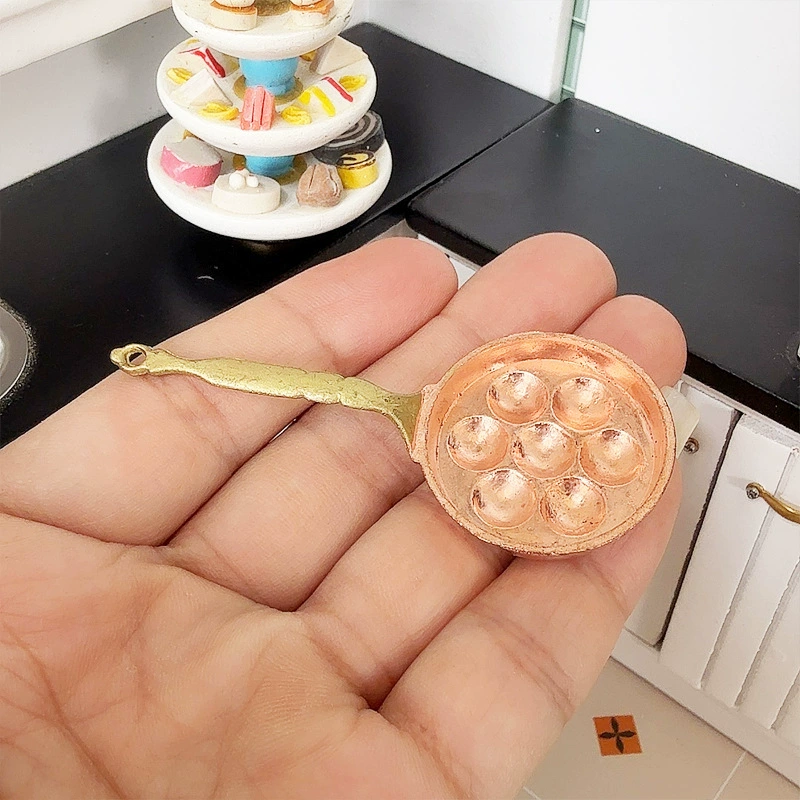Doll house, small metal mini model, scale 1:12